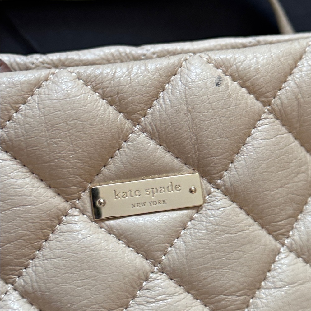 Large Kate Spade Quilted Leather Tote Bag - Picture 3 of 17